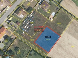 Prodej stavebního pozemku 823m² ve Vyšehořovicích
