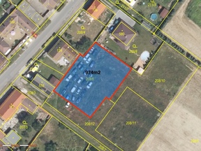 Prodej stavebního pozemku 974m² ve Vyšehořovicích